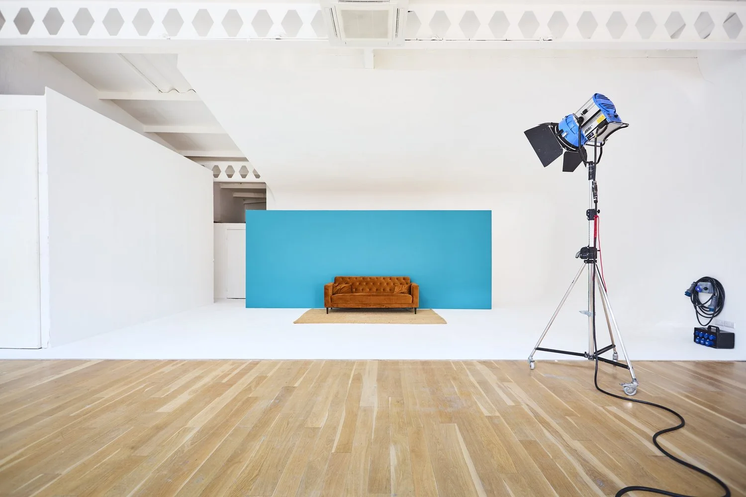 Studio 2 photographic space with expansive white cove